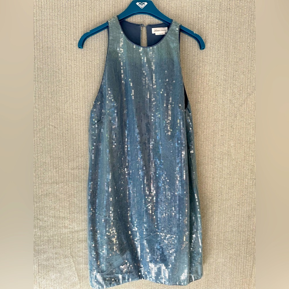 Lovers And Friends light blue sequin dress, medium